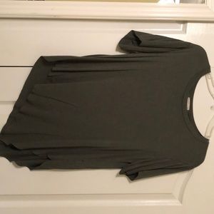 olive green loose short sleeve